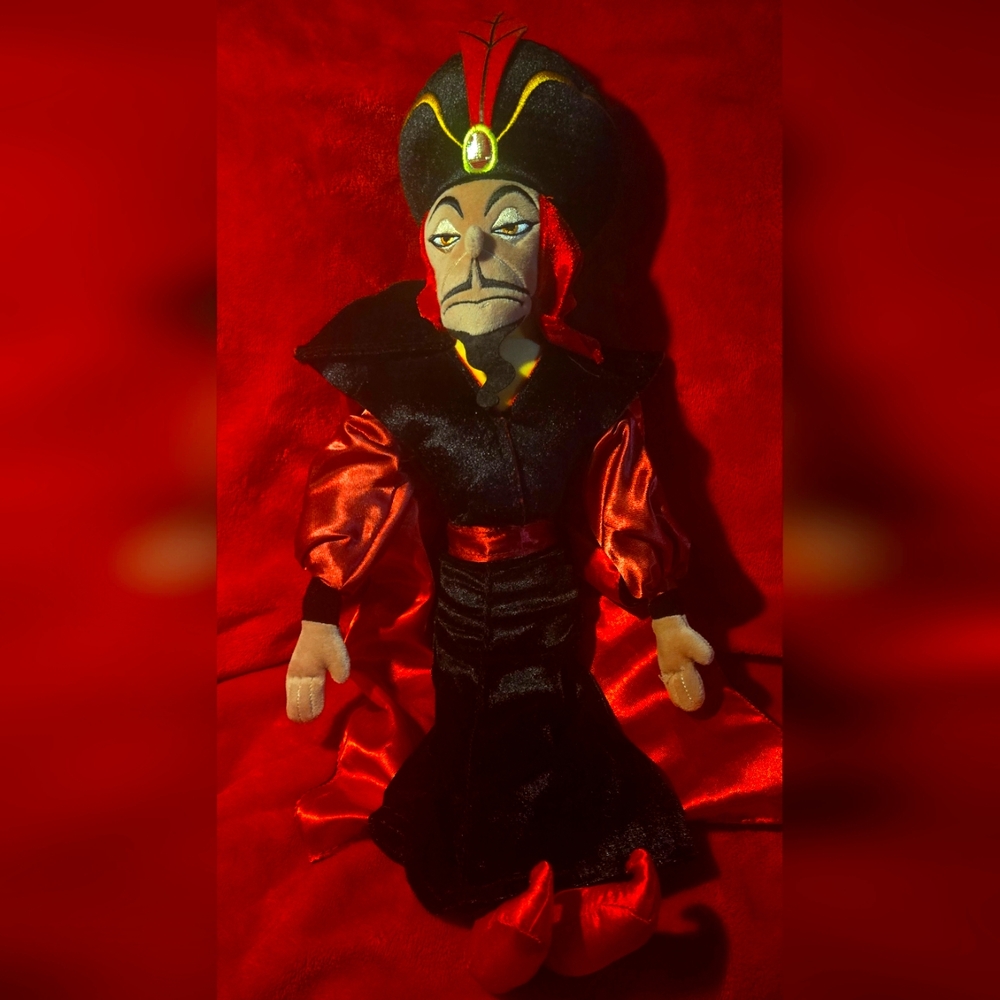 Vintage Disney Store Jafar plushie from Aladdin